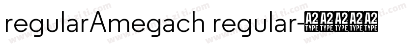 regularAmegach regular字体转换